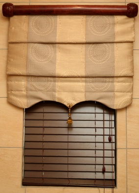 Roman Blind with Rebated Rod